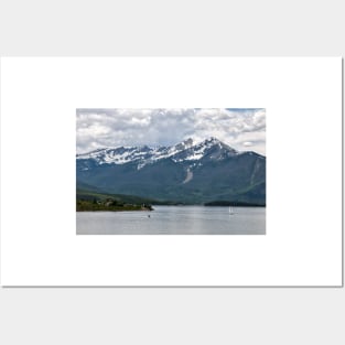 Speedboat And Sailboat On Lake Dillon Posters and Art